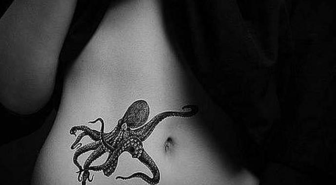 Татуировка осьминог Тату осьминог на руке эскиз